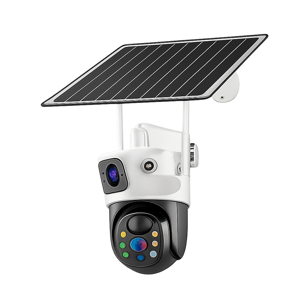 camera supraveghere cu panou solar